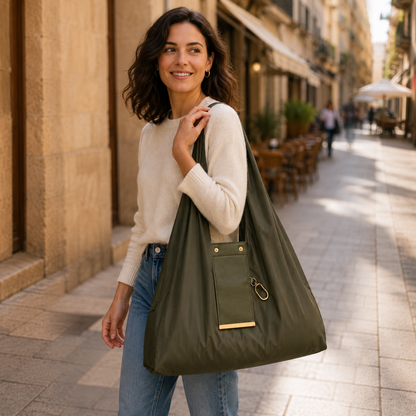 DÓBLALA | Bolsa plegable con llavero